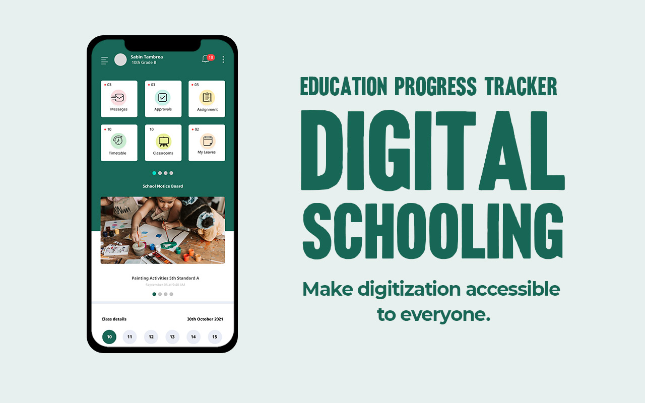 screenshot of Education Progress Tracker